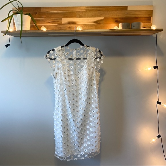 Nanette Lepore Sheer Applique Sheath Dress - Picture 2 of 8